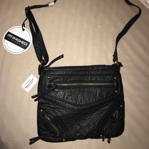 NWT Lola washed xbody Black Purse